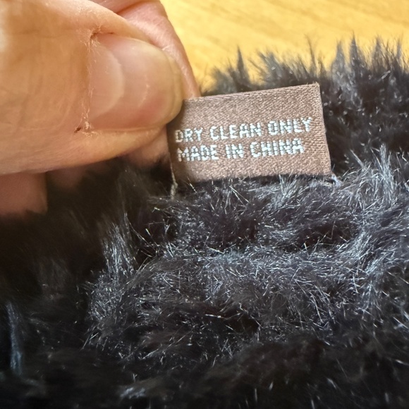 J MCLAUGHLIN TUNDRA HEADWEAR NECK WARMER BLACK FAUX FUR SOFT WINTER CHIC HOLIDAY - Picture 10 of 10